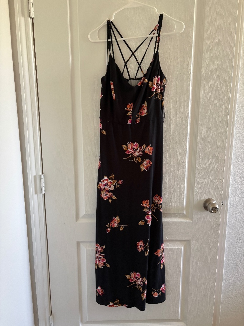 Black Floral Maxi Dress